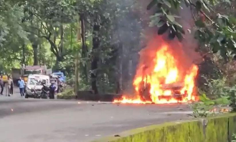 car-caught-fire