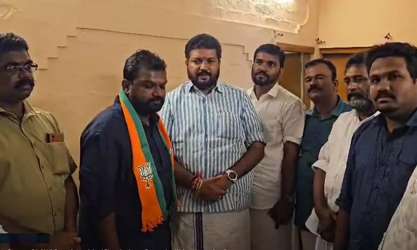 യൂത്ത് കോൺഗ്രസ് സംസ്ഥാന സെക്രട്ടറി ബി.ജെ.പിയിൽ ചേർന്നു