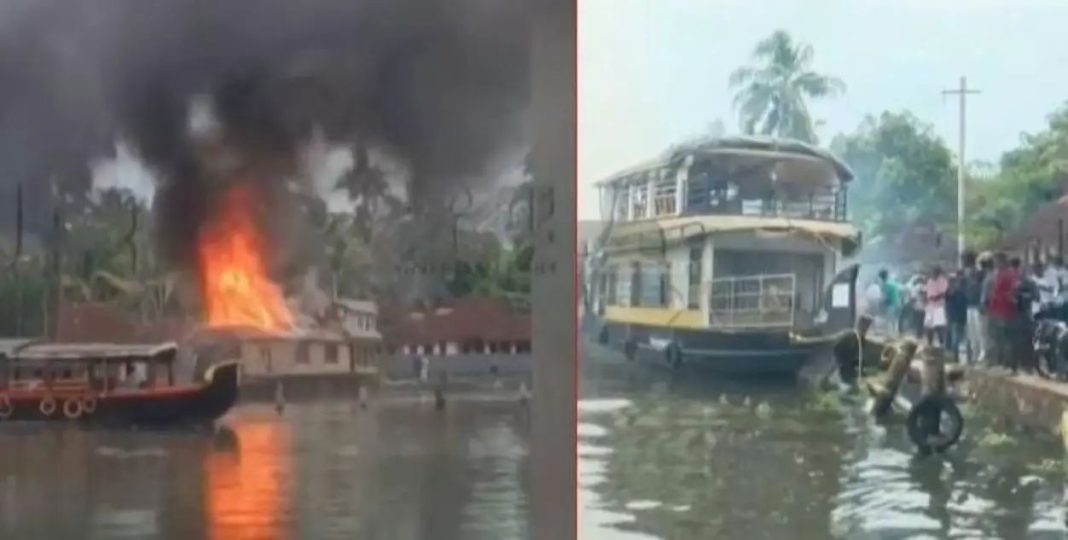 ആലപ്പുഴയില് ഹൗസ്ബോട്ടിന് തീപിടിച്ചു