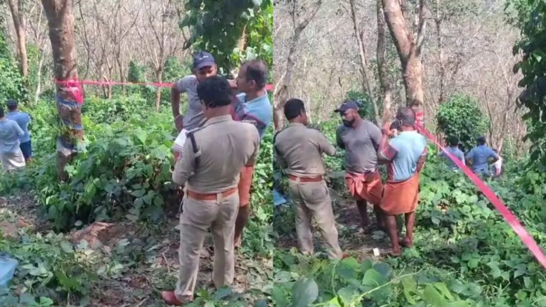 ആളൊഴിഞ്ഞ പറമ്പിൽ കത്തിക്കരിഞ്ഞ നിലയില് വയോധികന്റെ മൃതദേഹം