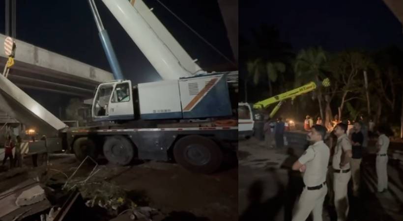 അരൂരിൽ നിർമാണത്തിലിരുന്ന ആകാശപാതയുടെ ഗർഡറുകൾ തകർന്ന് വീണു; പിക്കപ്പ് ഡ്രൈവർക്ക് ദാരുണാന്ത്യം