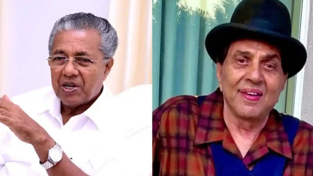 ധര്മ്മേന്ദ്രയുടെ മരണത്തില് അനുശോചനം രേഖപ്പെടുത്തി മുഖ്യമന്ത്രി