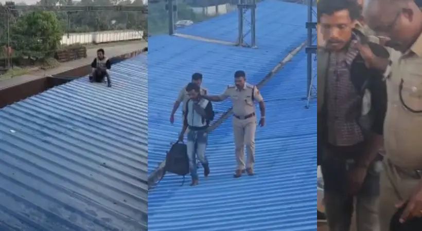 ആലുവ റെയില്വേ സ്റ്റേഷനില് യുവാവിന്റെ ആത്മഹത്യാഭീഷണി; ട്രെയിന് ഗതാഗതം തടസ്സപ്പെട്ടു