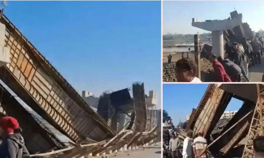 ഗുജറാത്തില് നിര്മാണത്തിലിരുന്ന പാലം തകര്ന്നു; ഒരാളെ കാണാതായി