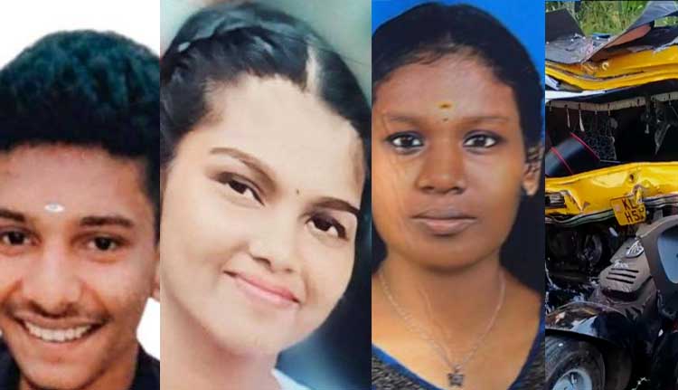 കൊല്ലം അഞ്ചലിൽ ഓട്ടോ ശബരിമല തീർത്ഥാടകരുടെ ബസ്സുമായി കൂട്ടിയിടിച്ച് മൂന്ന് മരണം