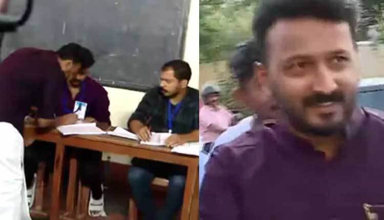 15 ദിവസത്തെ ഒളിവുജീവിതം അവസാനിപ്പിച്ച് വോട്ടുചെയ്യാനെത്തി രാഹുൽ മാങ്കൂട്ടത്തിൽ