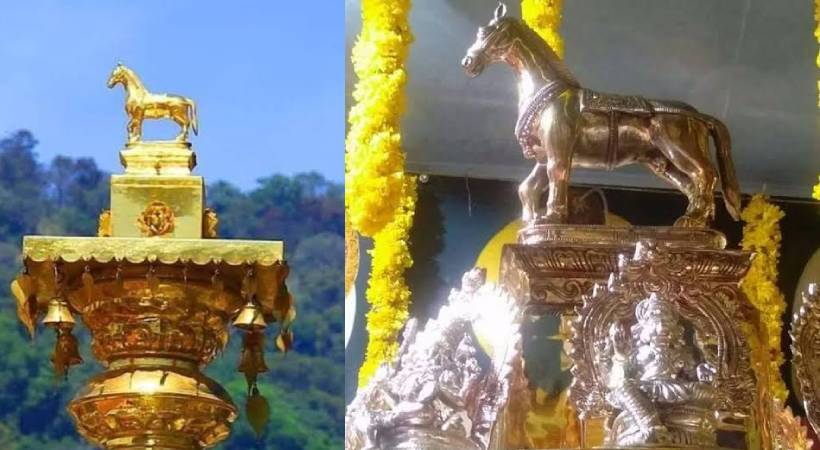 വാജി വാഹനം കോടതിയില്; കസ്റ്റഡിയിലെടുത്തത് തന്ത്രിയുടെ വീട്ടില് നിന്ന്