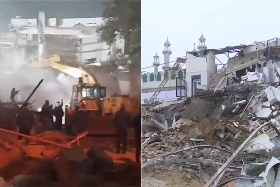 ഡൽഹിയിൽ അനധികൃതകയ്യേറ്റങ്ങൾ നീക്കുന്നതിനിടെ സംഘർഷം; കല്ലേറിൽ അഞ്ച് പോലീസുകാർക്ക് പരുക്ക്