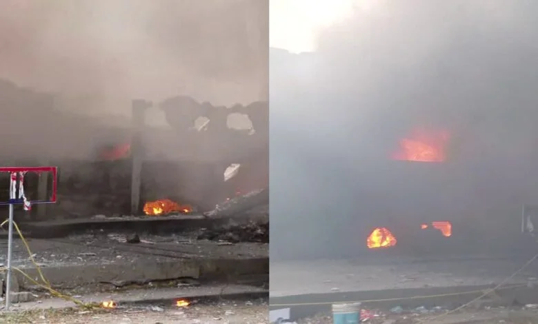 തൃശ്ശൂർ റെയിൽവേ സ്റ്റേഷനിൽ വൻ തീപ്പിടിത്തം; സ്റ്റേഷന് സമീപം പാർക്ക് ചെയ്ത നൂറിലേറെ ബൈക്കുകൾ കത്തിനശിച്ചു