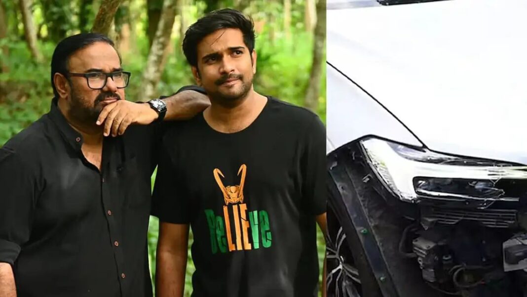 നടൻ നിരഞ്ജ് മണിയൻപിള്ള രാജു സഞ്ചരിച്ച വാഹനം കെഎസ്ആര്ടിസി ബസിലിടിച്ച് അപകടം