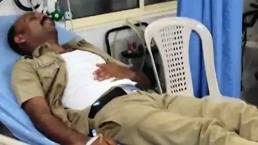 പോലീസിന് നേരെ ലഹരി സംഘത്തിന്റെ ആക്രമണം; ഉദ്യോഗസ്ഥന് പരുക്ക്