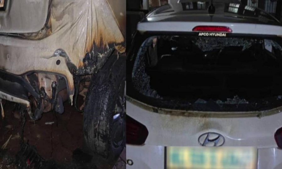 പയ്യന്നൂരില് യുഡിഎഫ് സ്വതന്ത്ര സ്ഥാനാര്ത്ഥി വി കുഞ്ഞികൃഷ്ണന് അനുകൂലിയുടെ വീടിന് നേരെ ആക്രമണം; കാറിന് തീയിട്ടു