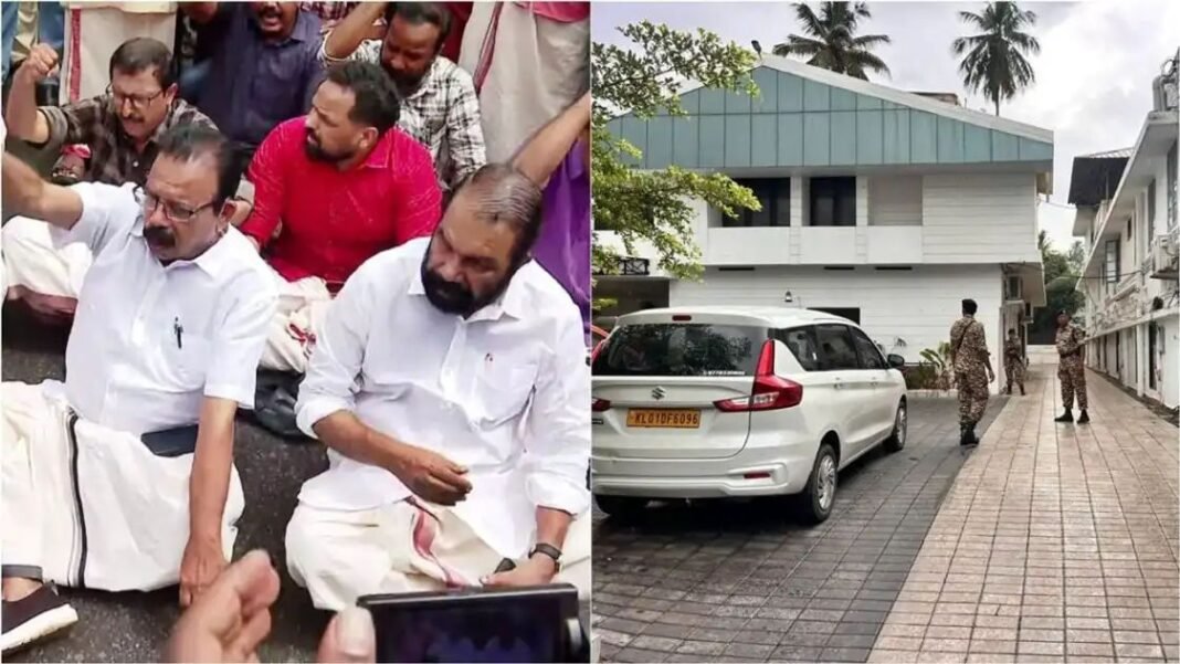 പിണറായി വിജയന്റെ വീട്ടിലെ ഇഡി റെയ്ഡ്: പ്രതിഷേധവുമായി പാര്ട്ടി പ്രവര്ത്തകര് പിണറായി വിജയന്റെ വീട്ടിലെ ഇഡി റെയ്ഡ്: പ്രതിഷേധവുമായി പാര്ട്ടി പ്രവര്ത്തകര്