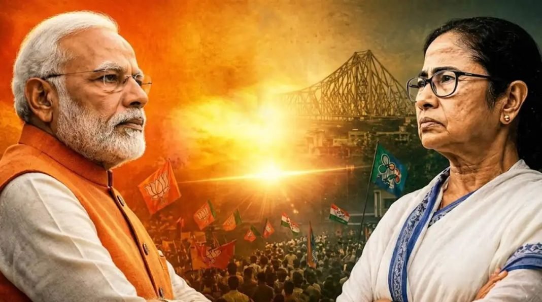 ബംഗാളില് കനത്ത പോരാട്ടം; ; തൃണമൂലും ബിജെപിയും ഒപ്പത്തിനൊപ്പം ബംഗാളില് കനത്ത പോരാട്ടം; ; തൃണമൂലും ബിജെപിയും ഒപ്പത്തിനൊപ്പം