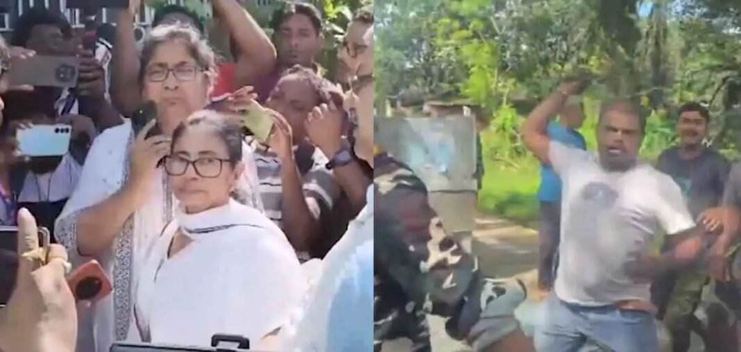 കൊല്ക്കത്തയില് മമത ബാനര്ജിയുടെ കാറിന് നേരെ ആക്രമണം കൊല്ക്കത്തയില് മമത ബാനര്ജിയുടെ കാറിന് നേരെ ആക്രമണം