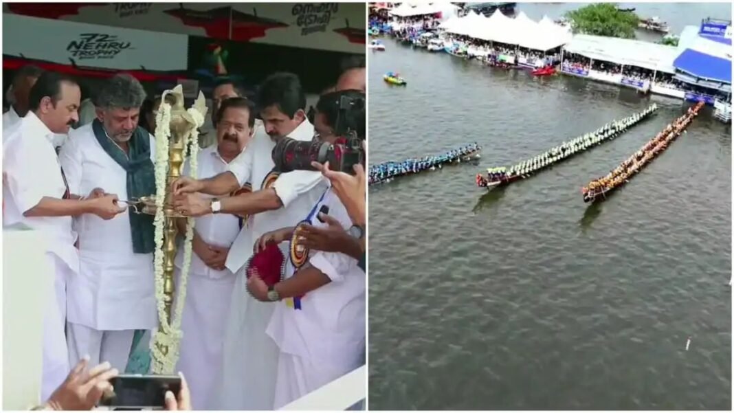 72-ാമത് നെഹ്റു ട്രോഫി വള്ളംകളി പോരാട്ടത്തിന് തുടക്കം; മുഖ്യമന്ത്രി വി ഡി സതീശൻ ഉദ്ഘാടനം ചെയ്തു 72-ാമത് നെഹ്റു ട്രോഫി വള്ളംകളി പോരാട്ടത്തിന് തുടക്കം; മുഖ്യമന്ത്രി വി ഡി സതീശൻ ഉദ്ഘാടനം ചെയ്തു