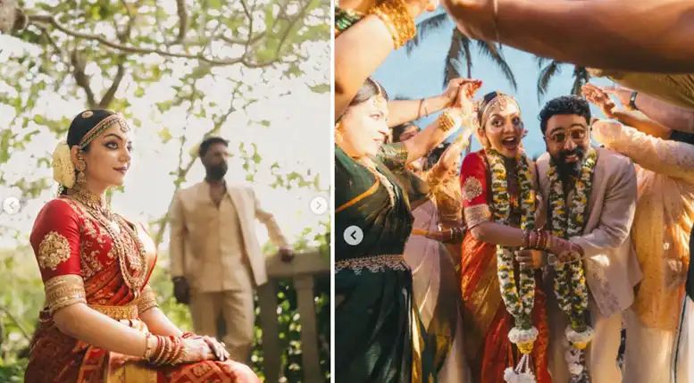 ‘ഇരുപതില് കണ്ടുമുട്ടി, മുപ്പതില് വിവാഹിതരായി’; അഹാനയും നിമിഷ് രവിയും വിവാഹിതരായി ‘ഇരുപതില് കണ്ടുമുട്ടി, മുപ്പതില് വിവാഹിതരായി’; അഹാനയും നിമിഷ് രവിയും വിവാഹിതരായി