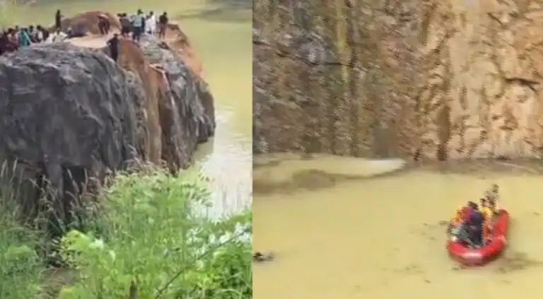 കറുകപ്പുത്തൂർ ക്വാറി മണ്ണിട്ട് നികത്തുന്നതിനിടെ അപകടം; ലോറി താഴ്ന്നുപോയി, ഡ്രൈവർക്കായി തെരച്ചിൽ തുടരുന്നു കറുകപ്പുത്തൂർ ക്വാറി മണ്ണിട്ട് നികത്തുന്നതിനിടെ അപകടം; ലോറി താഴ്ന്നുപോയി, ഡ്രൈവർക്കായി തെരച്ചിൽ തുടരുന്നു