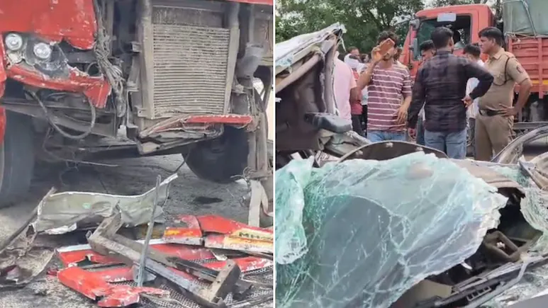 കുഴിയിൽ വീണ് നിയന്ത്രണം വിട്ട കാർ ബസിലിടിച്ചു; മഹാരാഷ്ട്രയിൽ കുട്ടിയുൾപ്പെടെ അഞ്ചുപേർക്ക് ദാരുണാന്ത്യം കുഴിയിൽ വീണ് നിയന്ത്രണം വിട്ട കാർ ബസിലിടിച്ചു; മഹാരാഷ്ട്രയിൽ കുട്ടിയുൾപ്പെടെ അഞ്ചുപേർക്ക് ദാരുണാന്ത്യം